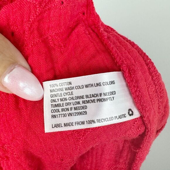 KNOX ROSE | NEW Rebel Red Eyelet Pull On Belted Shorts Women’s Size X-Large - Picture 10 of 10